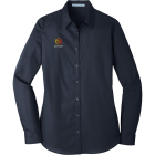 Port Authority® Long Sleeve Carefree Poplin Shirt - Ladies'