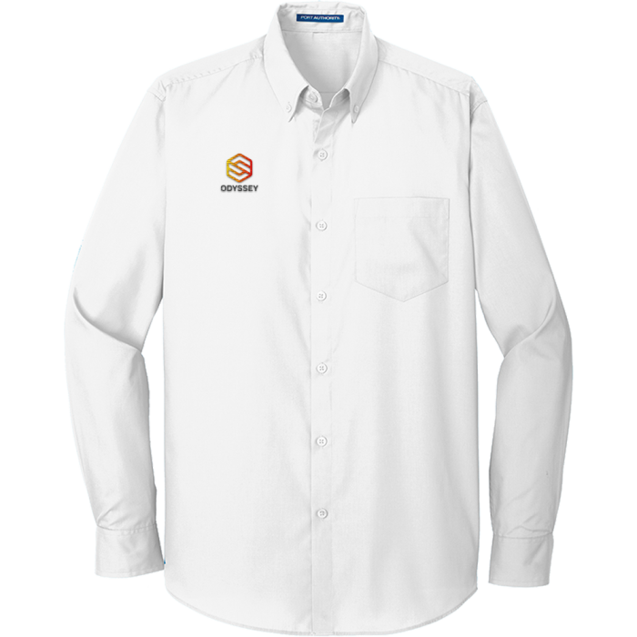 Port Authority® Long Sleeve Carefree Poplin Shirt - Men's