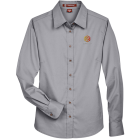 Harriton Easy Blend™ Long-Sleeve Twill Shirt with Stain-Release -  Ladies'